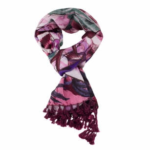 Christian Audigier 60x40 Double Hande Fringe Scarf - Black - The Christian Audigier Scarf is a quality scarf from the Christian Audigier Scarves Collection. This Christian Audigier scarf is made of Viscose fabric.