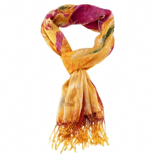 Christian Audigier 80x40 Logo Printed Fringe Scarf - Orange - The Christian Audigier Scarf is a quality scarf from the Christian Audigier Scarves Collection. This Christian Audigier scarf is made of Viscose fabric.