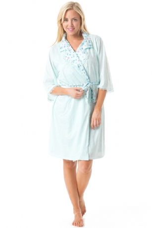 Casual Nights Women's 2 Piece Floral Robe and Gown Set - Blue - Settle in for a quiet evening at home with this soft and cozy sleepwear set, in a funFloralpattern, Chemise Features4 Button Placket Closure, detailed with Tie andLacetrimfor an extra feminine touch. Coordinating Wrap Robefeatures self-Tie belt, Attached inner tie, right Side pocket, and roomy armholes. Effortless Design perfect for Lounging, Relaxing or just layering on.