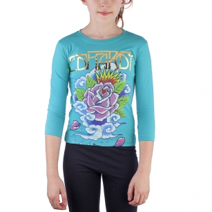 Ed Hardy Toddlers Girls T-Shirt - Teal - The Ed Hardy Toddlers T-Shirt is a Great T-shirt in what your kids will look ravishing. This shirt features original ED Hardy graphics,crew neck and long sleeves.