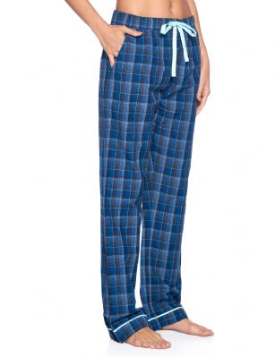 Ashford & Brooks Women's Woven Pajama Sleep Pants - Blue/Grey - Ashford & Brooks Women's Woven Pajama Sleep Pants