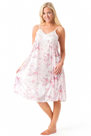 Casual Nights Women's Floral Satin Lace Nightgown - Pink - You'll love slipping into this gown designed in silky satin fabric witha Sexy floral pattern, FeaturesV-Neck,lace and Flatteringbow accentthat lend a feminine flair. A Lightweight, flowing fabric that keeps your sleepwear comfortable and stylish.