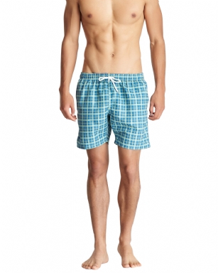 Bottoms Out Men's Swim Board Shorts -Green - Make a bold impression in these summer colored swim shorts from Bottoms Out. An adjustable drawstring, European slim cut, side pockets and a mesh lining finish this versatile and comfortable swim shorts. 