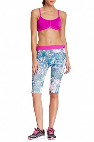 Balanced Tech Women's Printed Under the Knee Capri Pant - Wrap - Sleekgreat foundation for your athletic wardrobe, the Balanced Tech Women's Printed Under the Knee Capri delivers the performance you need with odor resistant fabric and Lightning Dry technology for moisture control. Features Contrast Balanced Tech logo Graphic elasticized waist andAllover print detail. Pant measures: 8" rise, 11" inseam.It keeps you comfortable and cool throughout your workout. About the Brand - "Balanced Tech" is an activewear brand that infuses technology, Driven by the latest trends with style and comfort for everyday goals and challenges. Whether you are working up a serious sweat or hanging out on a Sunday, you can always look and feel great with Balanced Tech!