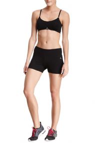 Balanced Tech Women's Embroidered Jersey Shorts - Black/White