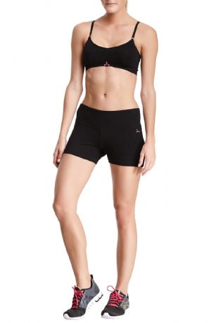 Balanced Tech Women's Embroidered Jersey Shorts - Black/Pink - Sleekgreat foundation for your athletic wardrobe, the Balanced Tech Women's Embroidered Jersey Shorts is made from Lightweight 95% Cotton/ 5% Spandex fabric that's super soft and comfortable is a must have in any active and lounge wardrobe. Wear it as a layering piece or alone around the house or to sleep in. Features Front Balanced Tech logo detail, elasticized waist, Fitted leg, back embroidery detail,2-way stretch construction improves mobility and maintains shape. Pant measures: 8.5" rise, 3.5" inseam.It keeps you comfortable and cool throughout your workout. About the Brand - "Balanced Tech" is an activewear brand that infuses technology, Driven by the latest trends with style and comfort for everyday goals and challenges. Whether you are working up a serious sweat or hanging out on a Sunday, you can always look and feel great with Balanced Tech!