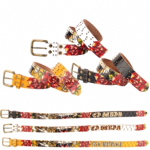 Ed Hardy EH3131 Open Mouth Tiger Girls-Leather Belt - The Ed Hardy EH3131K Open Mouth Tiger-Kids Girls-Leather Beltis one of most popular belts it featuresOpen Mouth Tigergraphic detail,and is part of the Ed Hardy Kids Collection. 