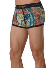 Ed Hardy Men's Cowboy And Horse Trunk - Navy