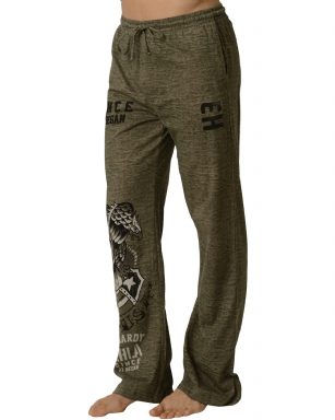 Ed Hardy Men's USA Eagle Lounge Pants - Green Dust - The Ed HardyMen's Cotton Lounge Pants is perfect for Lounging around the house, or as comfy sleep pj pants. It features, Ribbed waistband with concealed drawstring drawcord with exposed tie front, Two on-seam side pockets and original Ed Hardy designs.