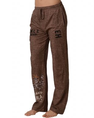 Ed Hardy Men's Racer Skull Lounge Pants - Sand Storm - The Ed HardyMen's Cotton Lounge Pants is perfect for Lounging around the house, or as comfy sleep pj pants. It features, Ribbed waistband with concealed drawstring drawcord with exposed tie front, Two on-seam side pockets and original Ed Hardy designs.