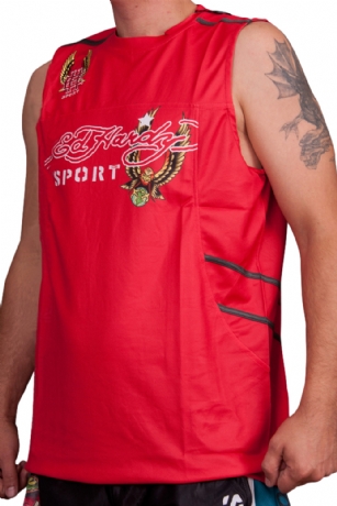Ed Hardy Mens Eagle Sport Tank Top - Red - The Ed Hardy MensEagle SportTank is a quality sportstop from Ed Hardy's Sport Collection.This Tank featuresEd HardyEagle graffitti graphicsprint. It also has printed text with the words "Ed Hardy Sport"on the back.Made of Poly mesh fabric. This printed Ed Hardy tank makes a great start to a cool casual look.			function tabGrouping() {			var current_selected = "";			this.changeSelection = tabChangeSelection;						function tabChangeSelection(new_tab_id, update_master_current_tab) {				if (document.getElementById(current_selected)) {					deactivateTab(current_selected);				}				current_selected = new_tab_id;				activateTab(new_tab_id, update_master_current_tab);			}						function activateTab(which_tab, update_master_current_tab) {				if (document.getElementById(which_tab+'_holder') != null) {				document.getElementById(which_tab+'_holder').className = "tabHolder activeTab";				document.getElementById(which_tab+'_label').className = "pdpTabLabel activeTab";				document.getElementById(which_tab+'_content').className = "tabContent activeTabContent";				}							}						function deactivateTab(which_tab) {				if (document.getElementById(which_tab+'_holder') != null) {				document.getElementById(which_tab+'_holder').className = "tabHolder inactiveTab";				document.getElementById(which_tab+'_label').className = "pdpTabLabel inactiveTab";				document.getElementById(which_tab+'_content').className = "tabContent inactiveTabContent";				}			}			}					.tabsPanel {			width:100%;				}			.tabContainer {			width:100%;			}			.tabContentContainer {			clear:left;			background-color:#FFFFFF;			border:1px solid #CCCCCC;			position:relative;			top:-1px;			margin-bottom:-1px;			}						.pdpTab {			margin-right:auto;			margin-left:auto;						}			.tabCorner{			position:absolute;			top:-1px;			left:auto;			right:0;			z-index:4;			}			.pdpTabLabel {			padding-left:8px;			padding-right:8px;			padding-top:5px;			padding-bottom:6px;			background-color:#CCCCCC;			}			.tabHolder {			border-top:1px solid #CCCCCC;			border-right:0;			border-left:1px solid #CCCCCC;			border-bottom:0;			position:relative;			float:left;			margin-right:2px;			}			.tabtext {			font-family:Verdana, Helvetica, sans-serif;			font-weight:bold;			font-size:12px;			color:#323232;			}			.activeTab {			background-color:#FFFFFF;			z-index:3;			cursor: default;			}			.inactiveTab {			background-color:#CCCCCC;			z-index:0;			cursor: pointer;			}			.tabContent {			background-color:white;			padding:8px;			min-height:135px;			}						.activeTabContent {			display:block;			}						.inactiveTabContent {			display:none;			}		pdp_info_tab_group = new tabGrouping();pdp_info_tab_group.changeSelection('pdpInfoTab1',0);