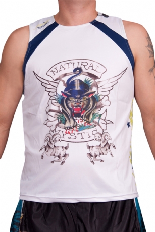 Ed Hardy Mens Mystic Panther Sport Tank Top - White - The Ed Hardy MensTiger Roar SportTank is a quality sportstop from Ed Hardy's Sport Collection.This Tank featuresEd Hardy Mystic Panther graffitti graphicsprint. It also has printed text with the words "Ed Hardy"on the back.Made of Poly mesh fabric. This printed Ed Hardy tank makes a great start to a cool, casual look.