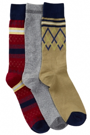 Casual Nights Men's 3 Pack Dress Crew Socks - Beige Assorted - Flaunt your feet in a kaleidoscope of colors with these mid calf socks from Casual Nights. Comfortable and durable cotton blend fabric with Softness and stretch construction for extra comfort and the perfect fit. Includes 3 pairs per pack.