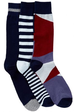 Casual Nights Men's 3 Pack Dress Crew Socks - Colorblocked Assorted - Flaunt your feet in a kaleidoscope of colors with these mid calf socks from Casual Nights. Comfortable and durable cotton blend fabric with Softness and stretch construction for extra comfort and the perfect fit. Includes 3 pairs per pack.