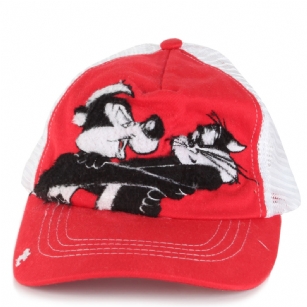 Too Cute Pepe the Paw and His Wife Cap - Update your casual wardrobe with this cap from warner broscreated with a mesh back, front features Pepe the Paw cartoon.You will surely rock away in this cap!