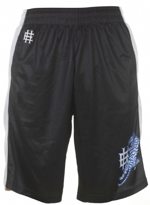 Ed Hardy Tiger Roar Mesh Shorts - Black - The Ed Hardy Tiger Roar Mesh Shorts is perfect for the gym, jogging or just lounging around. It features, Ribbed, elasticized waistband has concealed, braided drawcord. Mesh inserts on each size, and Tattoo designs inspired by legendary artist Ed Hardy. Whether you're stepping into the ring or lounging around, this boxer-inspired, mesh short is a knockout!