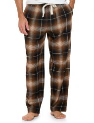 Ashford & Brooks Mens Super Soft Flannel Plaid Pajama Sleep Pants - Woodsman Plaid