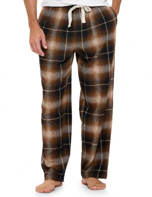 Ashford & Brooks Mens Super Soft Flannel Plaid Pajama Sleep Pants - Woodsman Plaid - This Ashford & Brooks Premium mens Luxurious Cozy Flannel plaid pajama sleep pants is made from durable ultra-soft 55% Cotton /45% Polyester fabric. Designed with a roomy relaxed fit. The Fabric blend is designed to give you that soft and warm touch, at the same time prevent excessive shrinkage unlike the 100% Cotton Flannel fabric. It'll keep you warm and comfortable during the cold winter days yet stylish at the same time. The mens Flannel Pajama sleep lounge bottoms features; Elasticized waist and drawstring bow tie closure for easy pull on and added comfort, concealed open fly and 2 side seam pockets, approx. 31" inseam. This comfort sleepwear PJ sleep bottom jammies available in regular and plus sizes, small up to 4X Large, is perfect for sleeping or lounging around the House. Soft to touch feels great against skin, you will not want to get them off! Makes a great Holiday gift or for any occasion. 