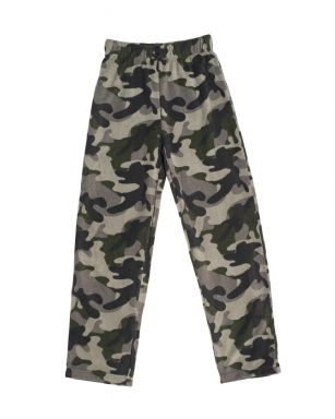 Ashford & Brooks Junior Micro Fleece Sleep Lounge Pajama Pants - Black/Camo - These Unisex Youth Classic Mink Fleece Pajama bottoms Sleepwear Pants from Ashford & Brooks is made from a lightweight soft premium 100% Polyester fabric. Exceptionally lightweight Designed to keep you Cozy and warm during the cold winder days, Wear it as a layering piece, at home, lazy around the house or to sleep in comfort! Pant features; Comfortable covered inner elastic waistband for a more custom fit with drawstring, two side seam pockets, concealed functional open fly, approx. 30" Inseam length. Loose and roomy fit to ensure maximum comfort and plenty of room to ease while lounging and sleeping, Fun cute prints and patterns,Comes in Beautifully Gift Wrapped packaging Get the perfect Nightwear Pjs Christmas holiday or birthday gift set for your teen boys, Girls, or a friend you love, Check out our matching Women's collection