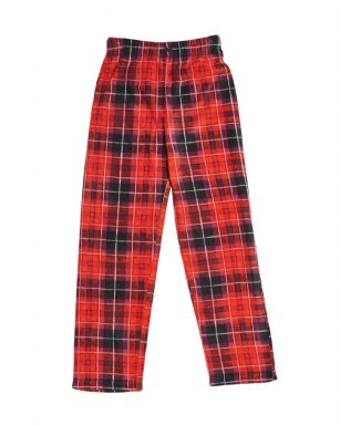 Ashford & Brooks Junior Micro Fleece Sleep Lounge Pajama Pants - Red Black Plaid - These Unisex Youth Classic Mink Fleece Pajama bottoms Sleepwear Pants from Ashford & Brooks is made from a lightweight soft premium 100% Polyester fabric. Exceptionally lightweight Designed to keep you Cozy and warm during the cold winder days, Wear it as a layering piece, at home, lazy around the house or to sleep in comfort! Pant features; Comfortable covered inner elastic waistband for a more custom fit with drawstring, two side seam pockets, concealed functional open fly, approx. 30" Inseam length. Loose and roomy fit to ensure maximum comfort and plenty of room to ease while lounging and sleeping, Fun cute prints and patterns,Comes in Beautifully Gift Wrapped packaging Get the perfect Nightwear Pjs Christmas holiday or birthday gift set for your teen boys, Girls, or a friend you love, Check out our matching Women's collection
