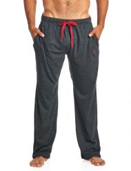 Balanced Tech Men's Jersey Knit Lounge Sleep Pants - Charcoal/Black