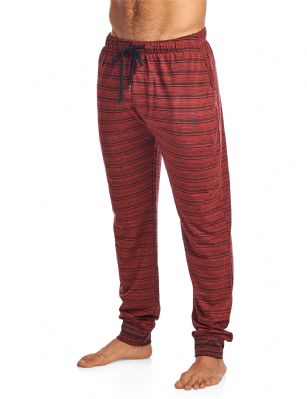 Balanced Tech Men's Jersey Knit Jogger Lounge Pants - Striation Burgundy - The Balanced Tech Men's Jersey Knit Sweatpants blends style with comfort. Constructed from lightweight 60% Cotton/ 40% Polyester fabric that's super soft and comfortable, it's a must to have in any active lounge wardrobe! Wear it as a layering piece, to workout, around the house or to sleep in. This easy lounge jogger takes comfort to the next level. Featuring elasticized waist with contrast color drawstring, 2 side pockets, cuffed ankles, tag-less construction, non-functional fly and logo detail. Pant measures: Approx. 29" to 30" inch inseam, varies according to size. Stretch construction improves mobility while maintaining its shape. It'll keep you cool and comfortable throughout.About the Brand - Balanced Tech designed in USA, is an activewear brand that infuses technology, Driven by the latest trends with style and comfort for everyday goals and challenges. Whether you are working up a serious sweat or hanging out on a Sunday, you can always look and feel great with Balanced Tech!