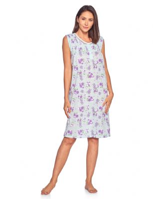 Casual Nights Women's Fancy Lace Floral Sleeveless Nightgown - Green - This lightweight and comfortable Sleeveless Nightgown Sleepdress for ladies from the Casual Nights Loungewear and Sleepwear robes Collection, in beautiful feminine floral & dot print pattern design. this easy to wear Pullover Nightdress is made of 55% Cotton/45% Poly fabric, The sleep dress Features: fancy lace detail at neck, 5 button closer with satin bow ribbon. knee length approx. 38-40"  Shoulder to hem. This lounge wear muumuu dress has a relaxed comfortable fit and comes in regular and plus sizes S, M, L, XL, 2X, 3X, 4X. All year winter and summer versatile multi uses, wear around the house as relaxed home day waltz dress, a sleepshirt dress, Our sleep robe gowns is perfect to use for maternity, labor/delivery, hospital gown. Makes a perfect Mothers Day gift for your loved ones, mom, older women or elderly grandmother. Even beautiful and comfortable enough for everyday use around the house. Please use our size chart to determine which size will fit you best, if your measurements fall between two sizes, we recommend ordering a larger size as most people prefer their sleepwear a little looser. 
