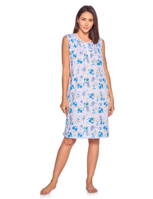Casual Nights Women's Fancy Lace Floral Sleeveless Nightgown - Purple - This lightweight and comfortable Sleeveless Nightgown Sleepdress for ladies from the Casual Nights Loungewear and Sleepwear robes Collection, in beautiful feminine floral & dot print pattern design. this easy to wear Pullover Nightdress is made of 55% Cotton/45% Poly fabric, The sleep dress Features: fancy lace detail at neck, 5 button closer with satin bow ribbon. knee length approx. 38-40"  Shoulder to hem. This lounge wear muumuu dress has a relaxed comfortable fit and comes in regular and plus sizes S, M, L, XL, 2X, 3X, 4X. All year winter and summer versatile multi uses, wear around the house as relaxed home day waltz dress, a sleepshirt dress, Our sleep robe gowns is perfect to use for maternity, labor/delivery, hospital gown. Makes a perfect Mothers Day gift for your loved ones, mom, older women or elderly grandmother. Even beautiful and comfortable enough for everyday use around the house. Please use our size chart to determine which size will fit you best, if your measurements fall between two sizes, we recommend ordering a larger size as most people prefer their sleepwear a little looser. 