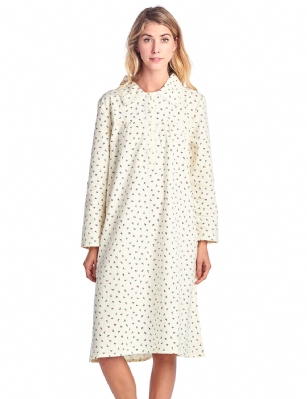 Casual Nights Women's Flannel Floral Long Sleeve Nightgown - Yellow Pink - Please use our size chart to determine which size will fit you best, if your measurements fall between two sizes we recommend ordering a larger size as most people prefer their sleepwear a little looser. Medium: Measures US Size 68, Chests/Bust 35-36" Large: Measures US Size 8-10, Chests/Bust 37-38" X-Large: Measures US Size 12-14, Chests/Bust 39-40" XX-Large: Measures US Size 16, Chests/Bust 41-42" 3X-Large: Measures US Size 18, Chests/Bust 42-44" Hit the sack in total comfort with this Soft and lightweight Cotton Flannel Nightgown, Features Round neck, Approximately 38" from shoulder to hem, long sleeves, 6 button closure, detailed with lace and Stitching for an extra feminine touch. A comfortable fit perfect for sleeping or lounging around. 