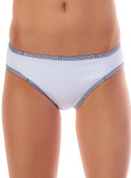 Casual Nights Women's 3 Pack Hipster Brief Panty - White Black