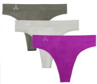 Balanced Tech Women's Seamless Thong Panties 3 Pack - Mulberry Group