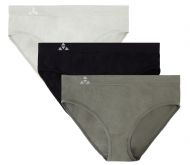 Balanced Tech Women's Seamless Bikini 3 Pack - Black/Grey Assorted