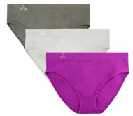 Balanced Tech Women's Seamless Bikini Panties 3 Pack - Mulberry Group