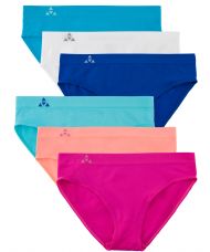 Balanced Tech Women's Seamless Bikini Panties 6-Pack - Tropical Bliss