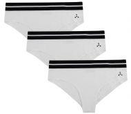 Balanced Tech Women's Soft Cotton Bikini Panties Underwear 3 Pack - White