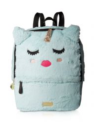 Luv Betsey By Betsey Johnson Sienna Unicorn Kitch Cat Face Backpack - Seafoam